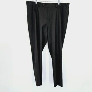 Ralph Lauren RR Slim Fit Trouser Pants 38x30 Brown Black Flat Front Work Dress